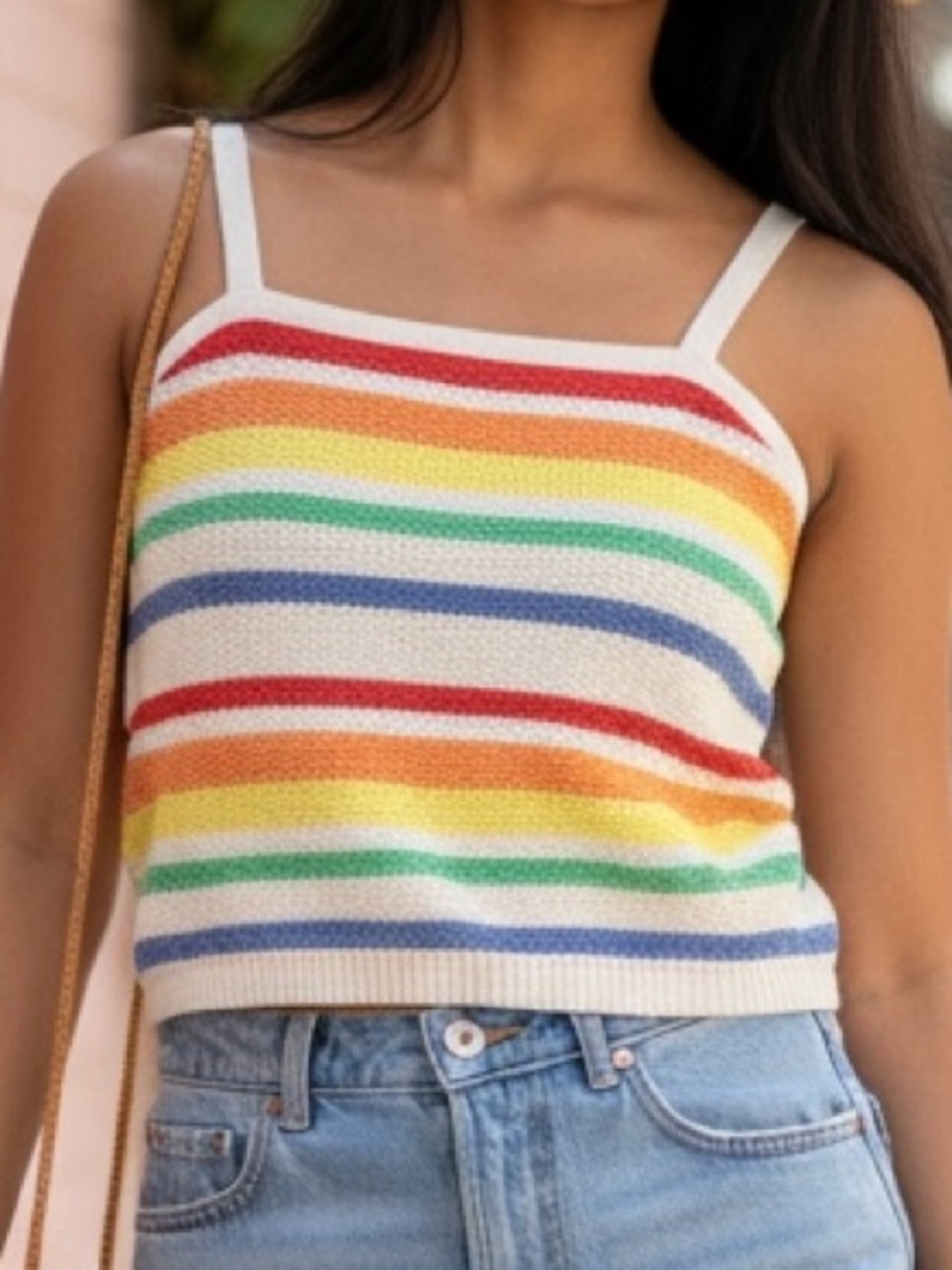 Abercrombie & Fitch Multicolor Striped Knit Tank